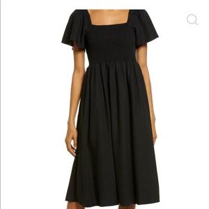 Madewell linen Lucie dress. Black size M